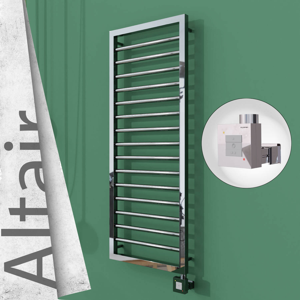 Altair Elektrikli Paslanmaz Çelik Havlupan 400x1180 Ayna Polisaj (KTX1 Termostat) 300W - 1