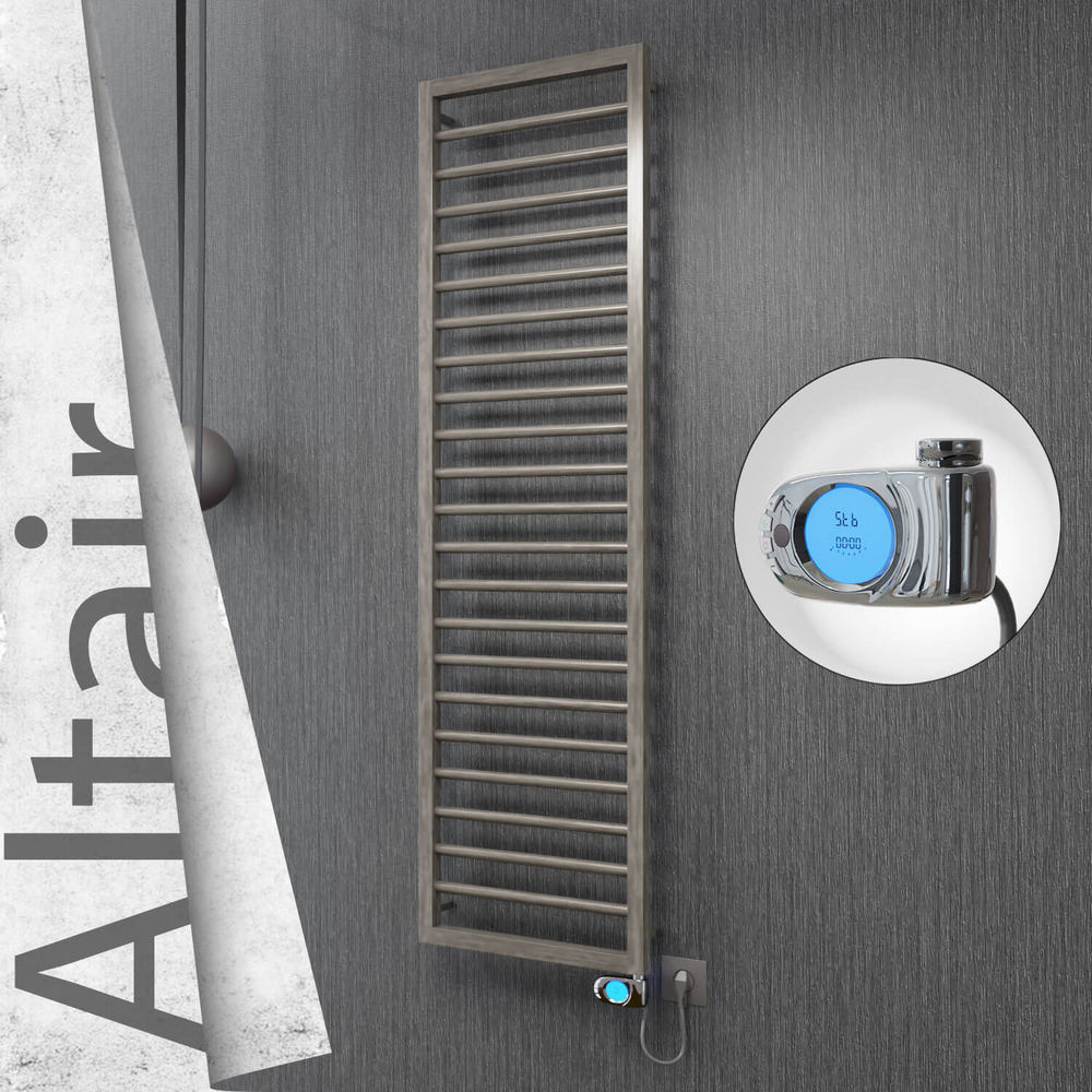 Altair Elektrikli Paslanmaz Çelik Havlupan 400x1600 Satin Polisaj (Musa Termostat) 300W - 1