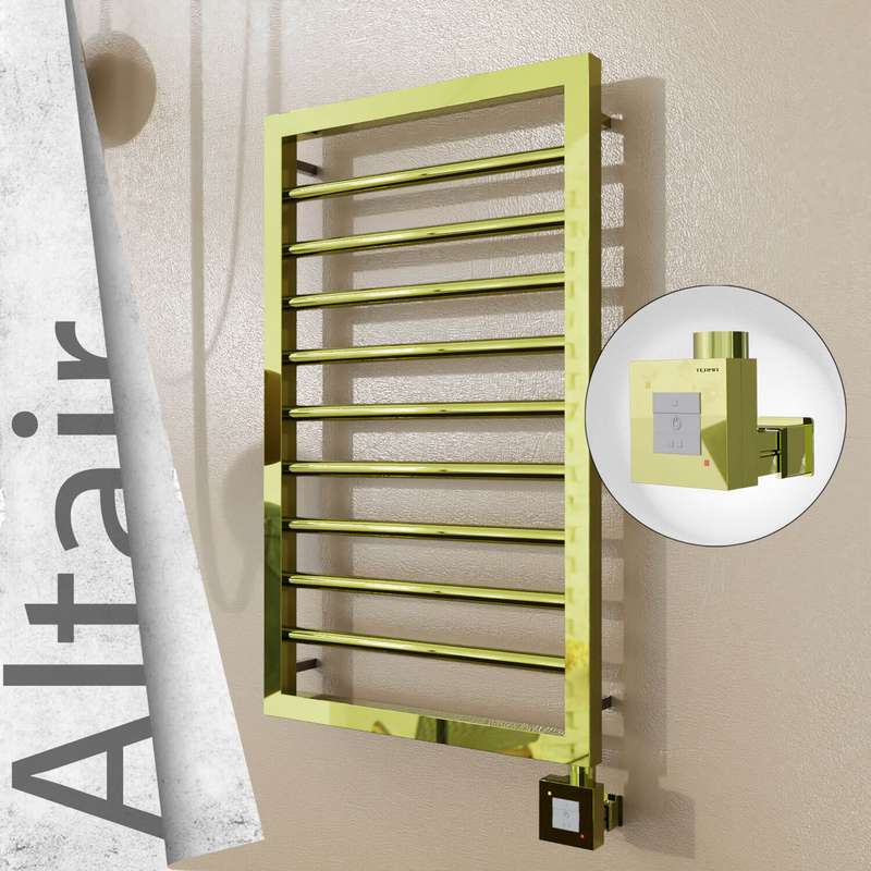Altair Elektrikli Paslanmaz Çelik Havlupan 400x760 Altın (KTX1 Termostat) 200W
