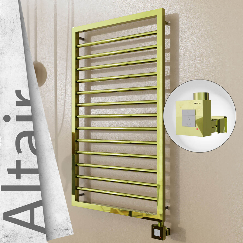 Altair Elektrikli Paslanmaz Çelik Havlupan 500x1040 Altın (KTX1 Termostat) 300W