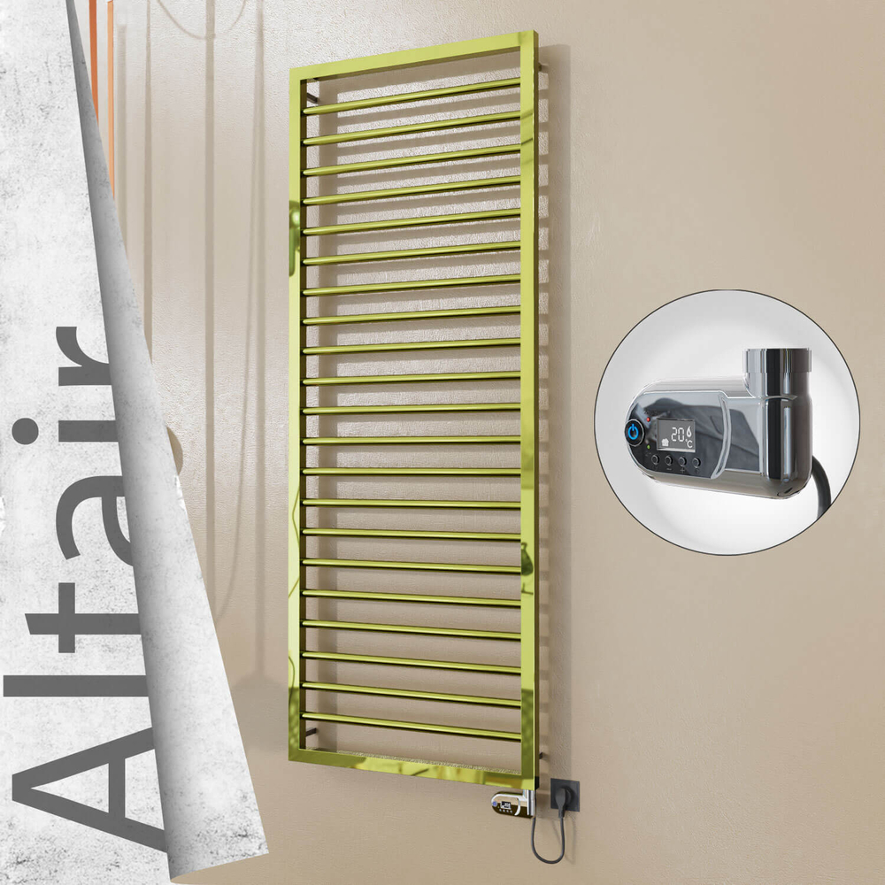 Altair Elektrikli Paslanmaz Çelik Havlupan 500x1600 Altın (Thesis Termostat) 600W - 1