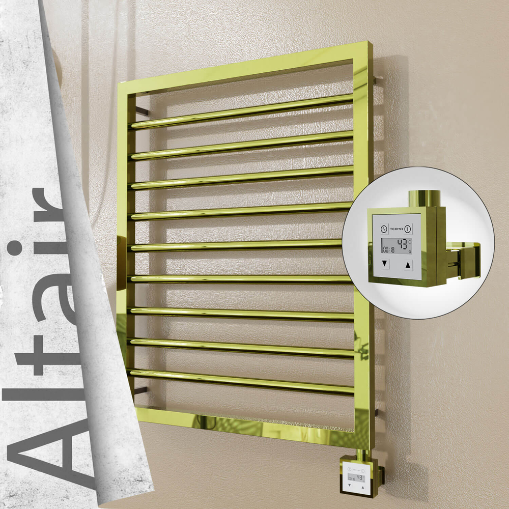 Altair Elektrikli Paslanmaz Çelik Havlupan 500x760 Altın (KTX3 Termostat) 200W - 1