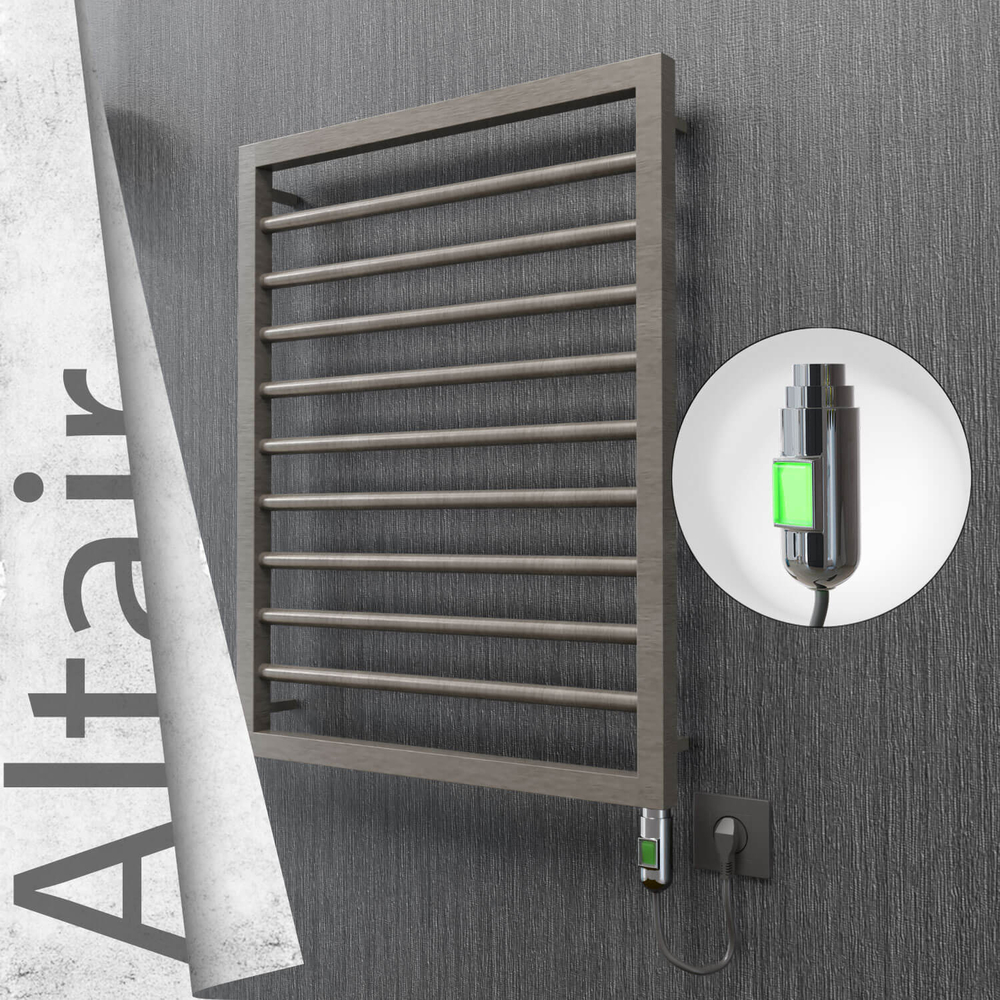 Altair Elektrikli Paslanmaz Çelik Havlupan 500x760 Satin Polisaj (On/Off Düğmeli) 200W - 1