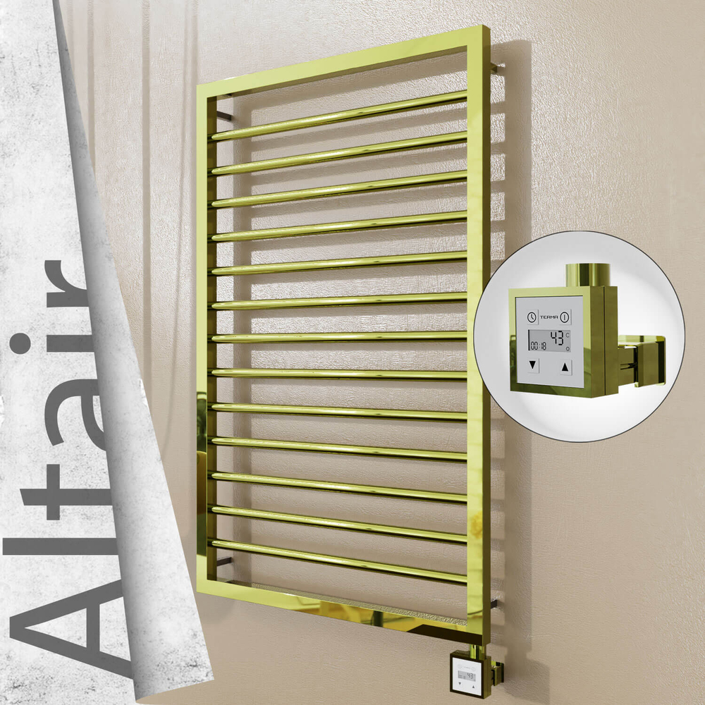 Altair Elektrikli Paslanmaz Çelik Havlupan 600x1040 Altın (KTX3 Termostat) 300W - 1
