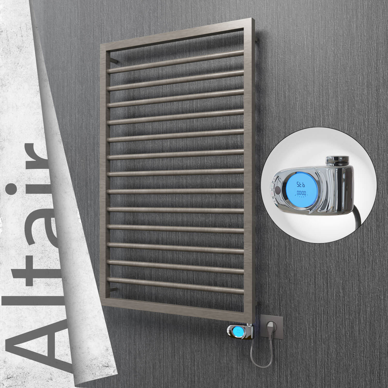 Altair Elektrikli Paslanmaz Çelik Havlupan 600x1040 Satin Polisaj (Musa Termostat) 300W