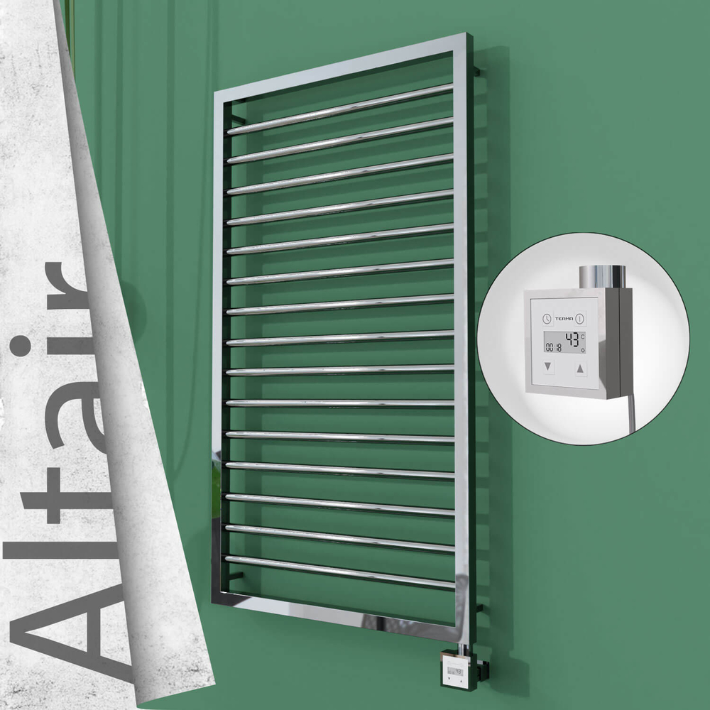 Altair Elektrikli Paslanmaz Çelik Havlupan 600x1180 Ayna Polisaj (KTX3 Termostat) 300W - 1