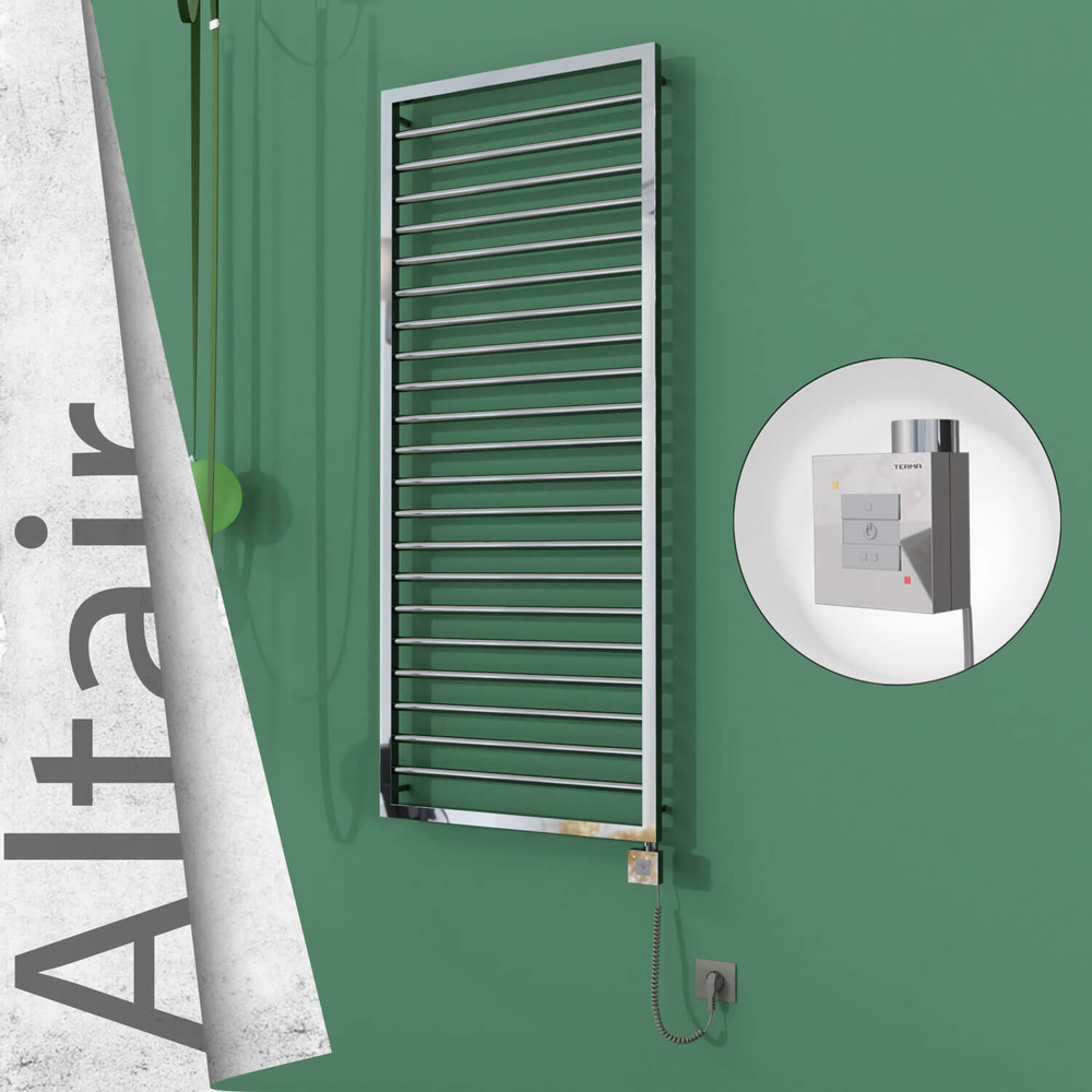 Altair Elektrikli Paslanmaz Çelik Havlupan 600x1600 Ayna Polisaj (KTX1 Termostat) 600W Spiral Kablolu - 1