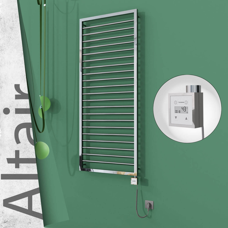Altair Elektrikli Paslanmaz Çelik Havlupan 600x1600 Ayna Polisaj (KTX3 Termostat) 600W Spiral Kablolu
