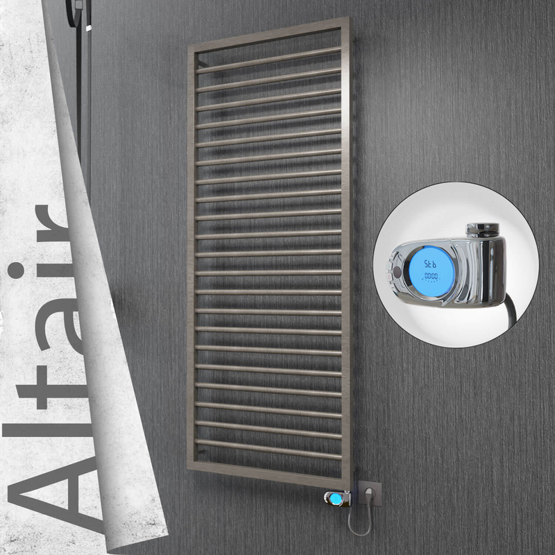 Altair Elektrikli Paslanmaz Çelik Havlupan 600x1600 Satin Polisaj (Musa Termostat) 600W