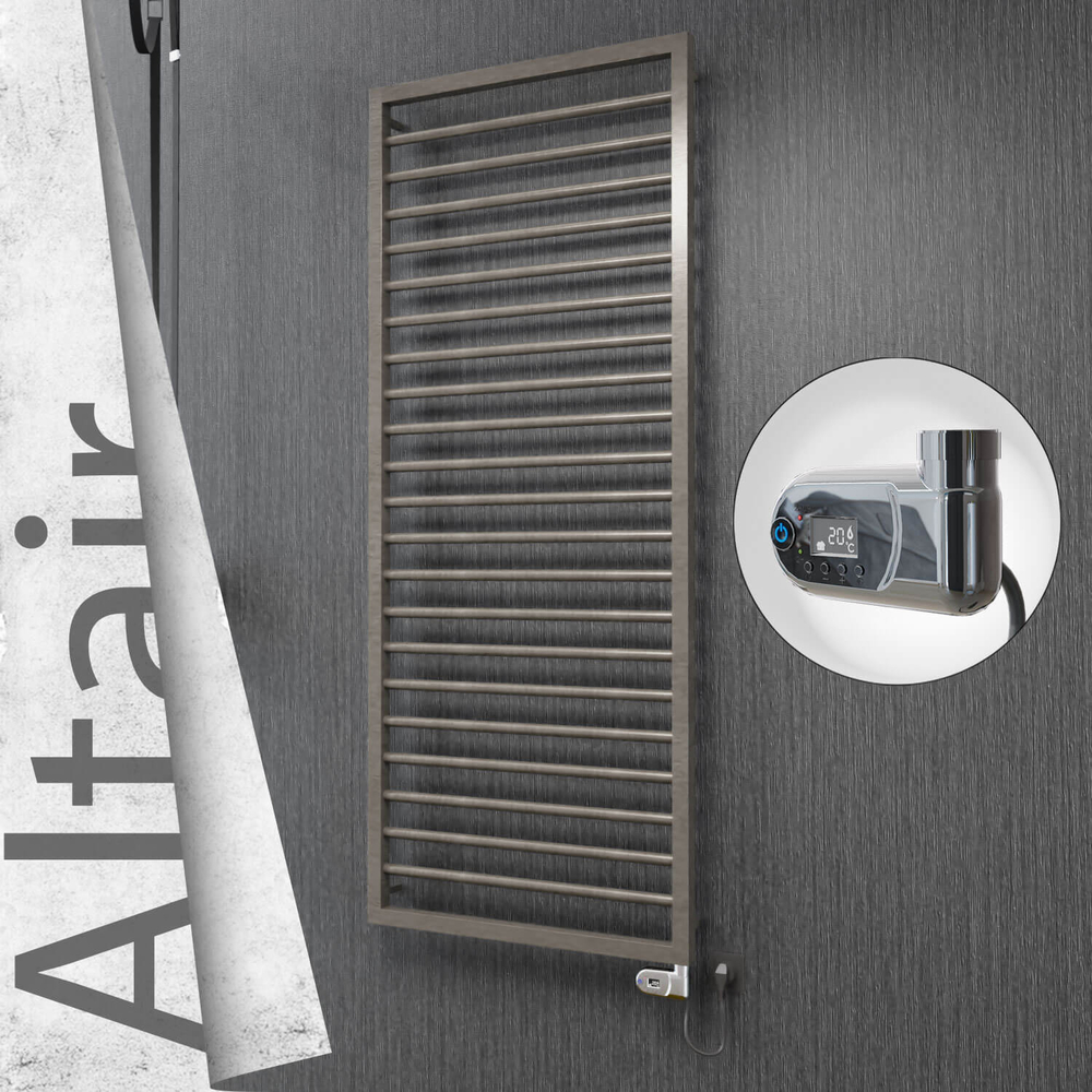 Altair Elektrikli Paslanmaz Çelik Havlupan 600x1600 Satin Polisaj (Thesis Termostat) 600W - 1