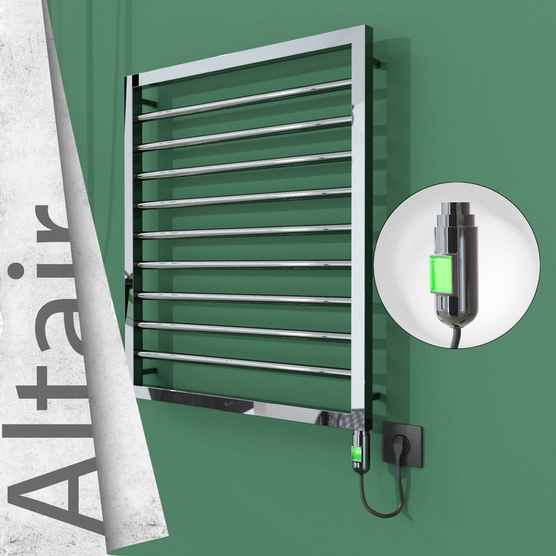 Altair Elektrikli Paslanmaz Çelik Havlupan 600x760 Ayna Polisaj (On/Off Düğmeli) 300W