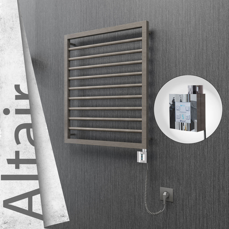 Altair Elektrikli Paslanmaz Çelik Havlupan 600x760 Satin Polisaj (KTX4 Termostat) 300W Spiral Kablolu