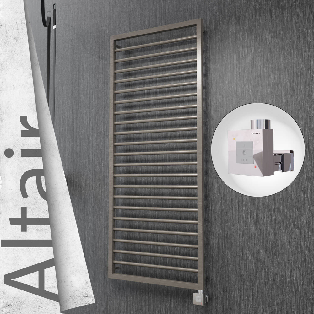 Altair Sèche-serviettes Électrique en Inox 600x1600 Poli Satiné (KTX1 Thermostat) 600W - 1