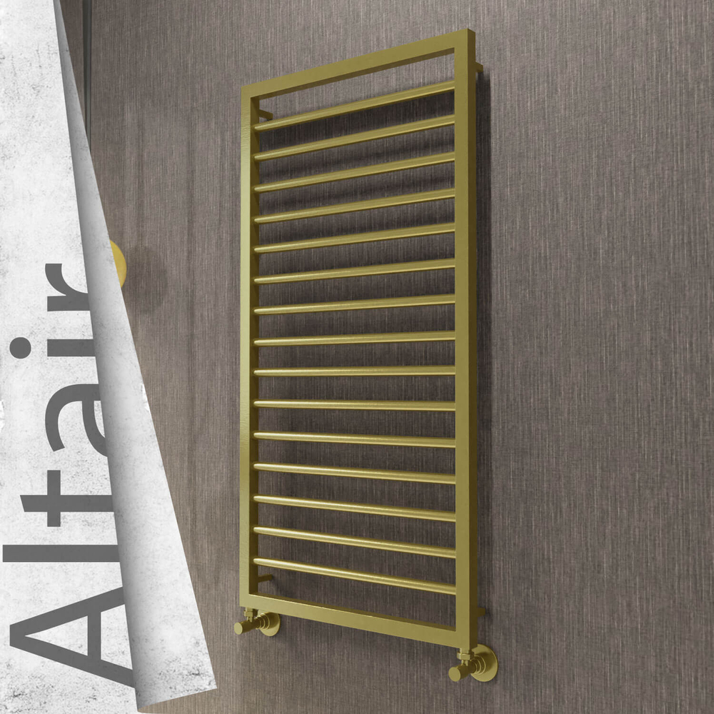 Altair Sèche-serviettes en Inox 500x1180 Doré Satiné - 1