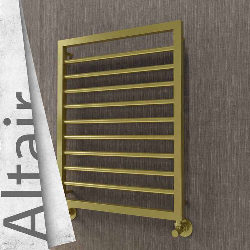 Altair Sèche-serviettes en Inox 500x760 Doré Satiné
