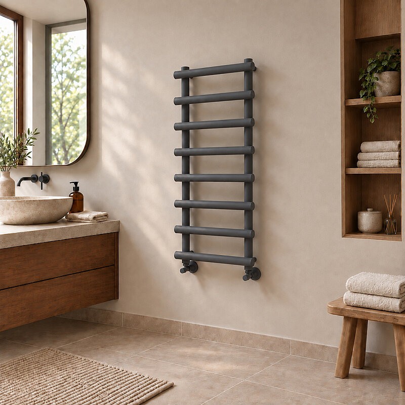 Amazon Decorative Towel Rail 500x1150 Dark Anthracite