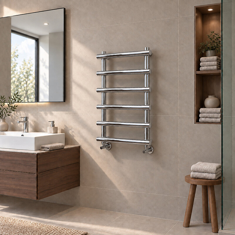 Amazon Decorative Towel Rail 600x850 Chrome