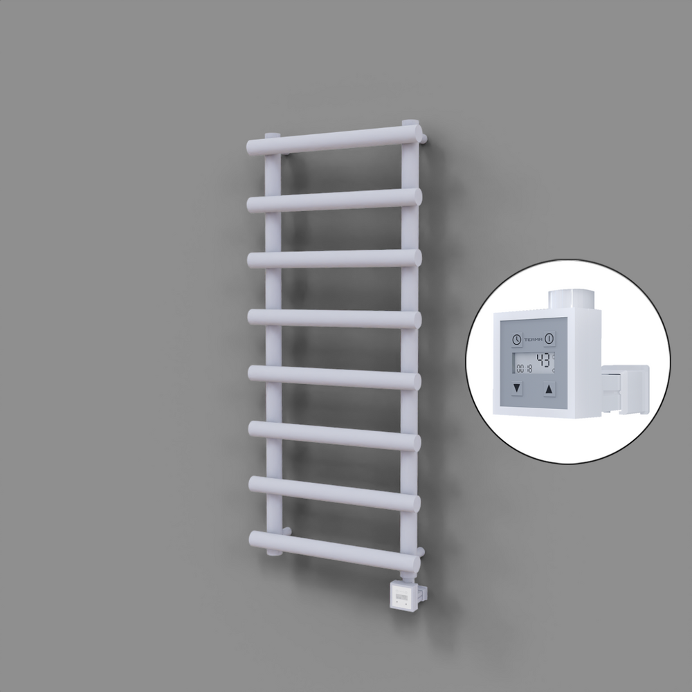 Amazon Dekoratif Elektrikli Havlupan 500x1150 Beyaz (KTX3 Termostat) 600W - 1