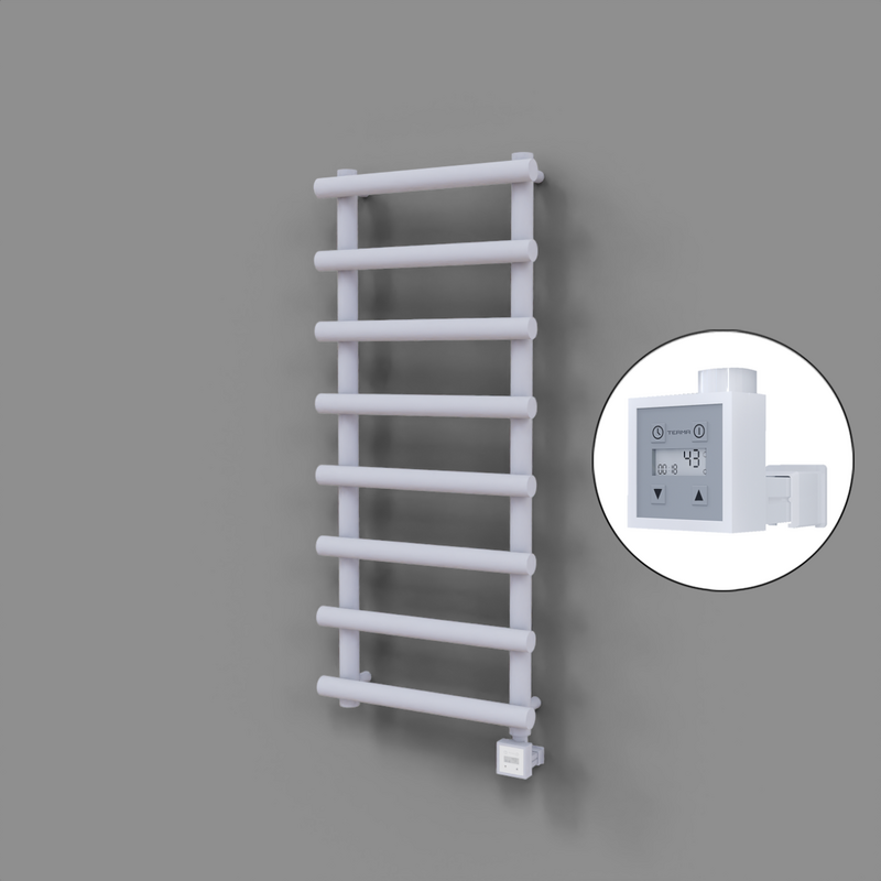 Amazon Dekoratif Elektrikli Havlupan 500x1150 Beyaz (KTX3 Termostat) 600W 