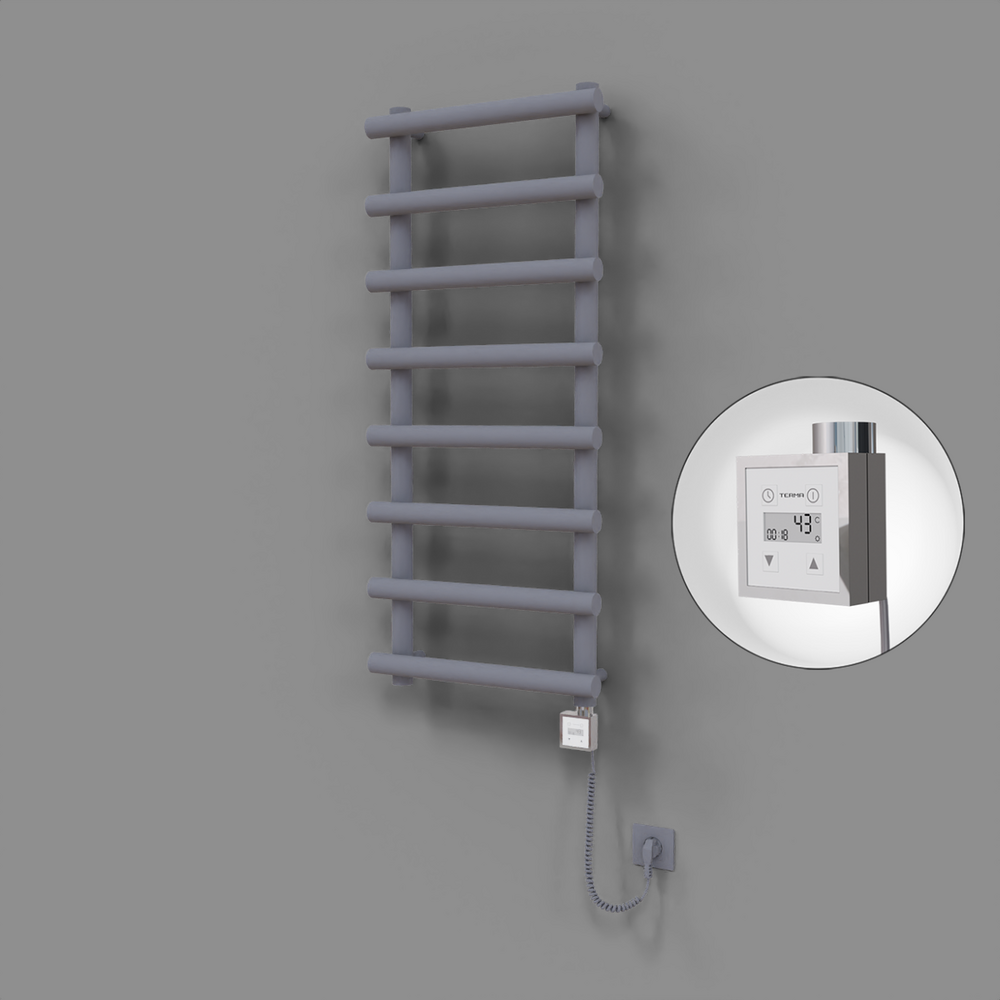 Amazon Dekoratif Elektrikli Havlupan 500x1150 Gri (KTX3 Termostat) 600W Spiral Kablolu - 1