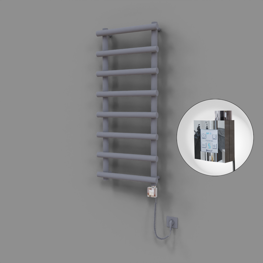 Amazon Dekoratif Elektrikli Havlupan 500x1150 Gri (KTX4 Termostat) 600W Spiral Kablolu - 1