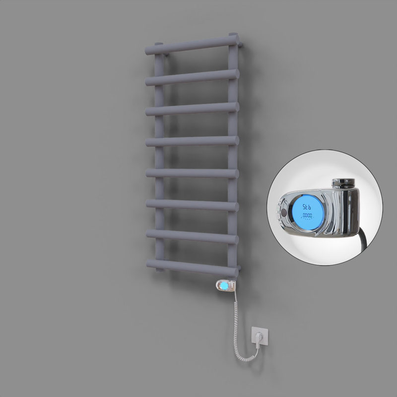 Amazon Dekoratif Elektrikli Havlupan 500x1150 Gri (Musa Termostat) 600W 