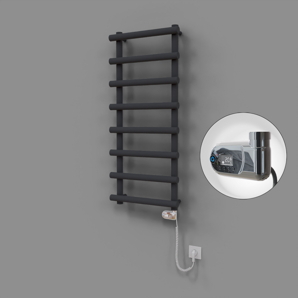 Amazon Dekoratif Elektrikli Havlupan 500x1150 Koyu Antrasit (Thesis Termostat) 600W - 1