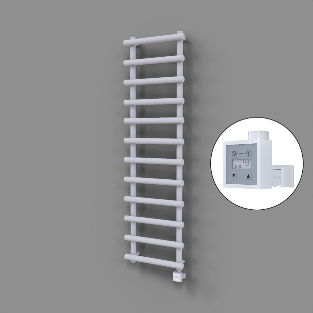 Amazon Dekoratif Elektrikli Havlupan 500x1750 Beyaz (KTX3 Termostat) 1000W - 1
