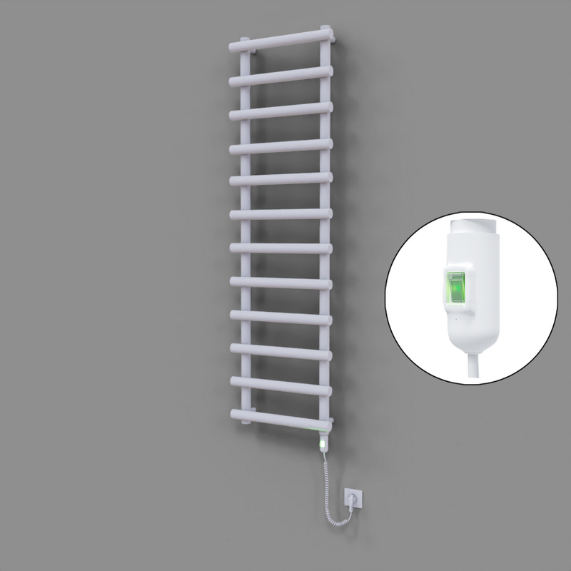 Amazon Dekoratif Elektrikli Havlupan 500x1750 Beyaz (On/Off Düğmeli) 900W 