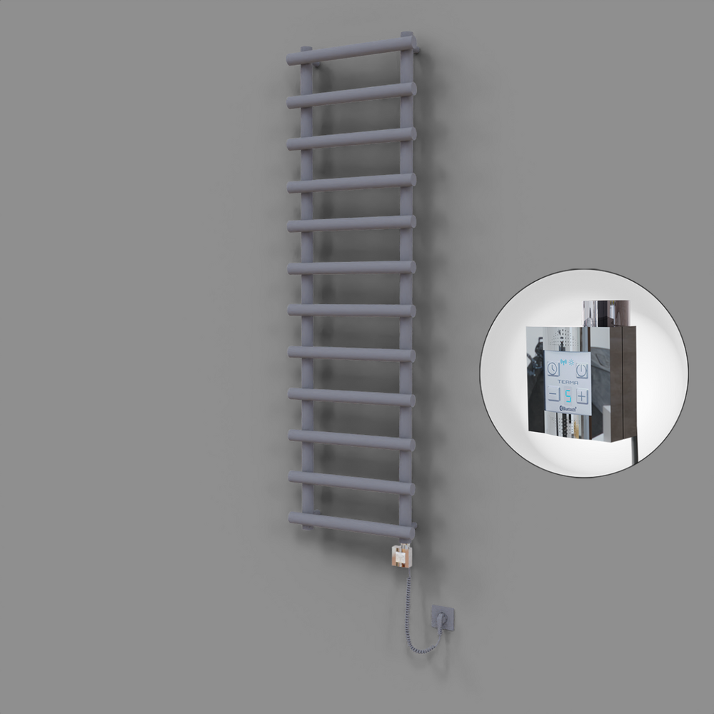 Amazon Dekoratif Elektrikli Havlupan 500x1750 Gri (KTX4 Termostat) 1000W Spiral Kablolu - 1