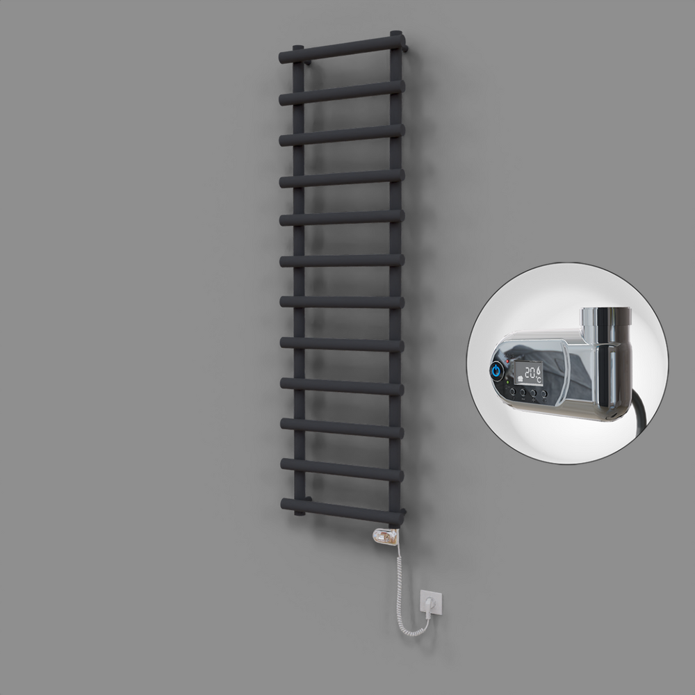 Amazon Dekoratif Elektrikli Havlupan 500x1750 Koyu Antrasit (Thesis Termostat) 900W - 1