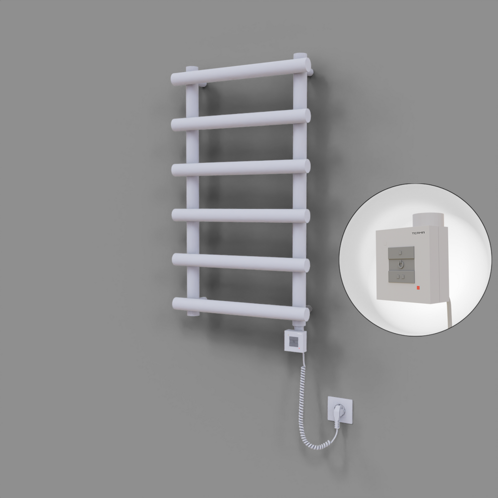 Amazon Dekoratif Elektrikli Havlupan 500x850 Beyaz (KTX1 Termostat) 300W Spiral Kablolu - 1
