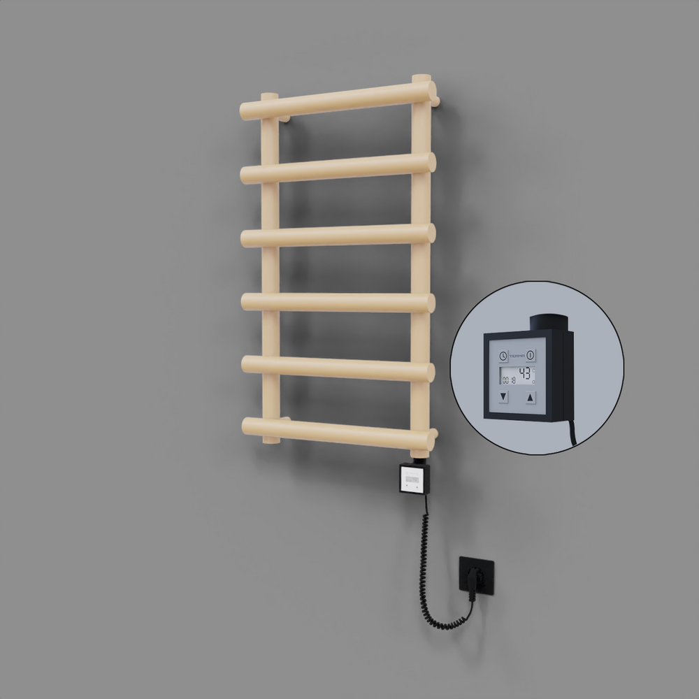 Amazon Dekoratif Elektrikli Havlupan 500x850 Kapuçino (KTX3 Termostat) 300W Spiral Kablolu - 1