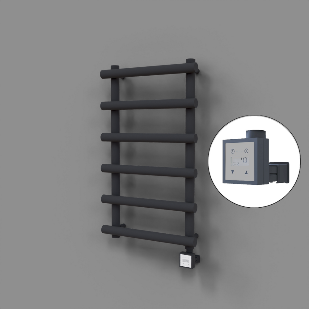 Amazon Dekoratif Elektrikli Havlupan 500x850 Koyu Antrasit (KTX3 Termostat) 300W - 1