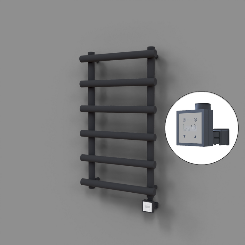 Amazon Dekoratif Elektrikli Havlupan 500x850 Koyu Antrasit (KTX3 Termostat) 300W 