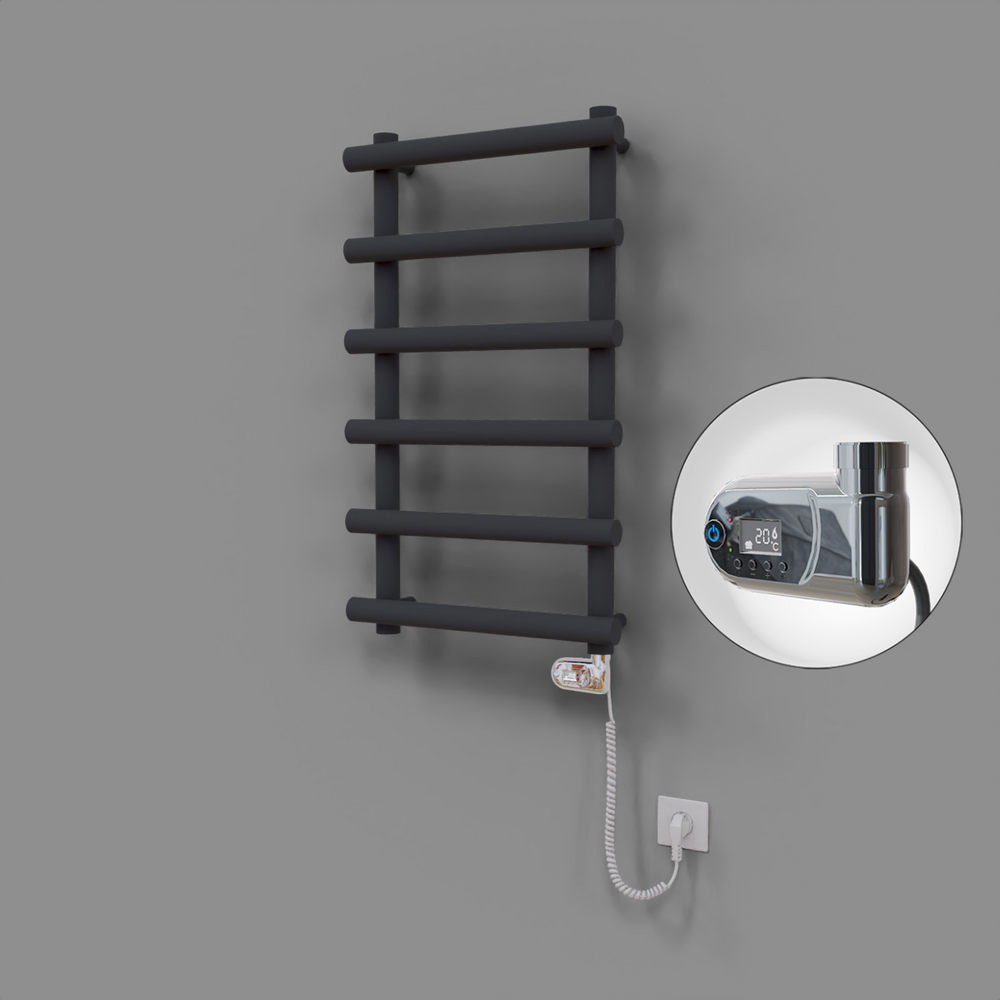 Amazon Dekoratif Elektrikli Havlupan 500x850 Koyu Antrasit (Thesis Termostat) 300W - 1