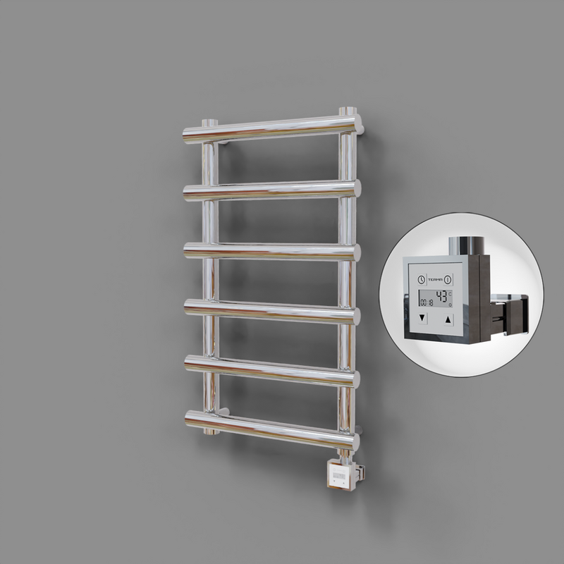 Amazon Dekoratif Elektrikli Havlupan 500x850 Krom (KTX3 Termostat) 200W 