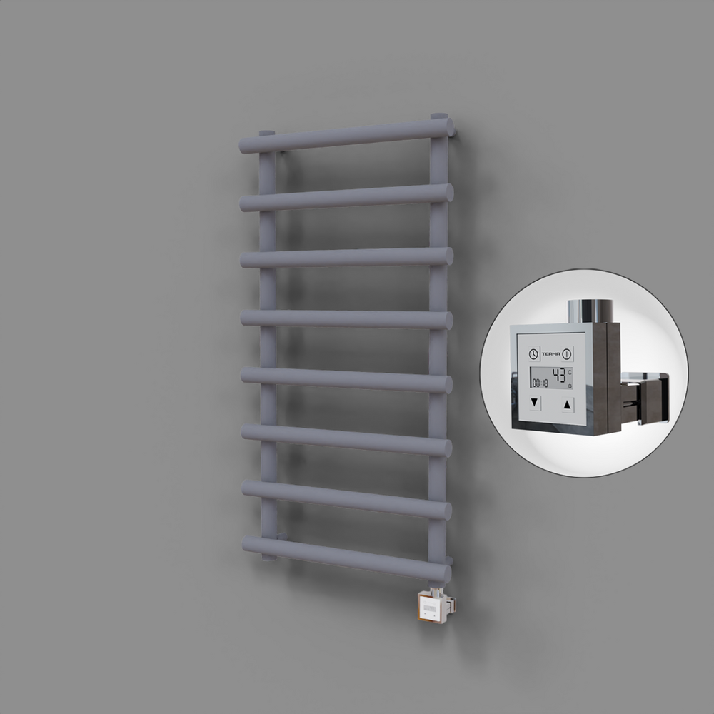 Amazon Dekoratif Elektrikli Havlupan 600x1150 Gri (KTX3 Termostat) 600W - 1
