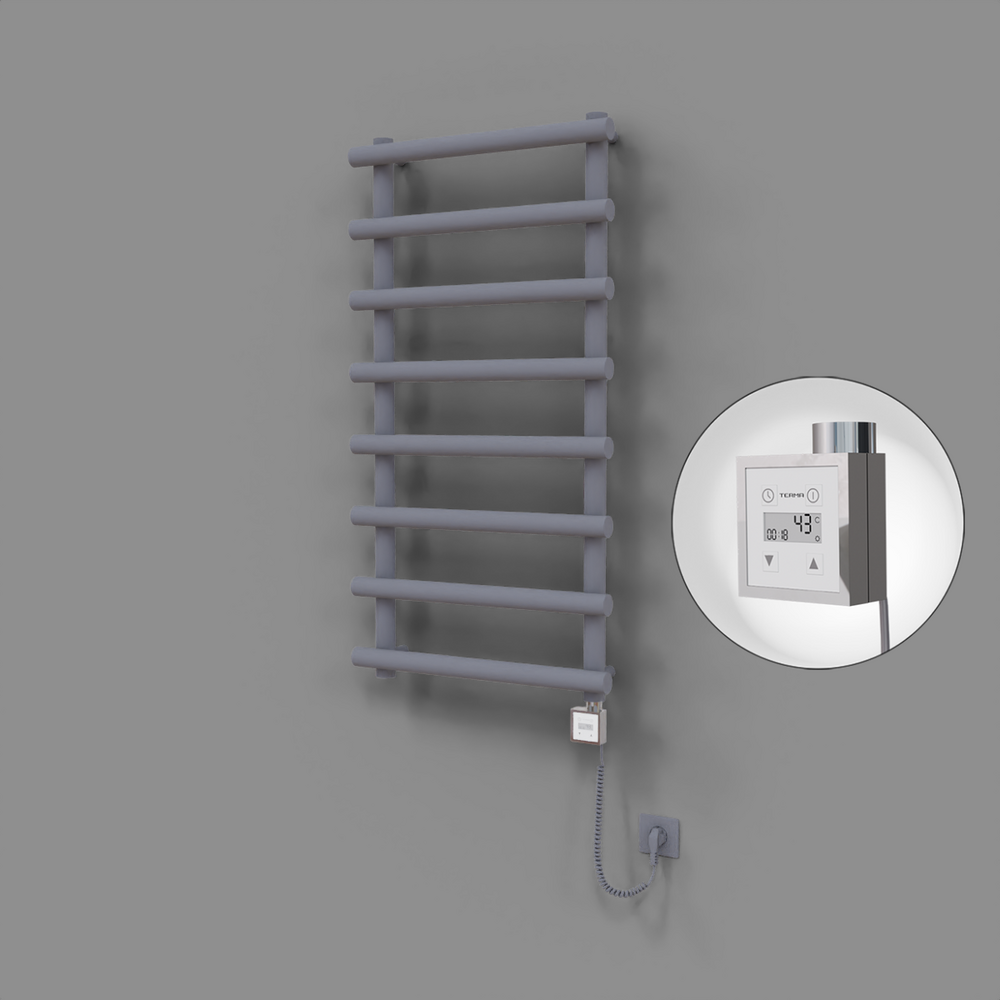 Amazon Dekoratif Elektrikli Havlupan 600x1150 Gri (KTX3 Termostat) 600W Spiral Kablolu - 1