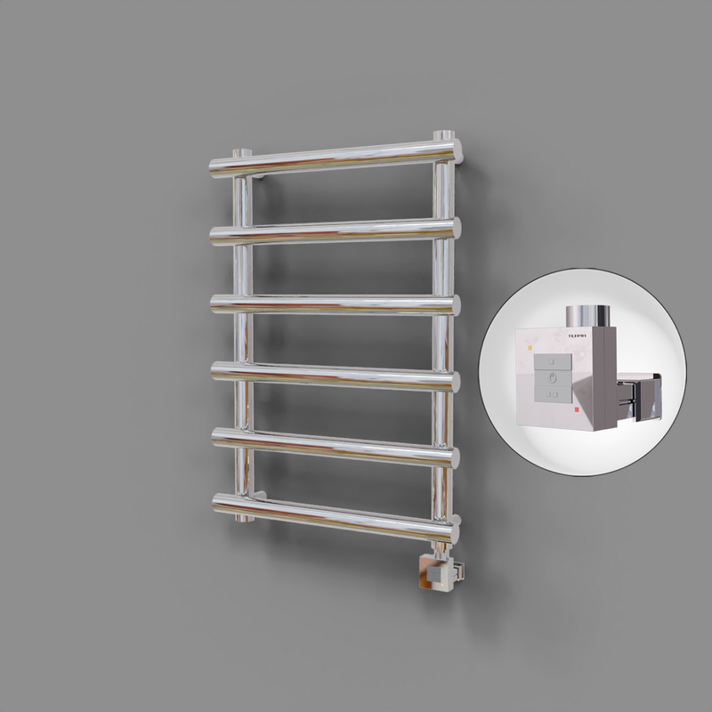 Amazon Dekoratif Elektrikli Havlupan 600x1150 Krom (KTX1 Termostat) 300W 