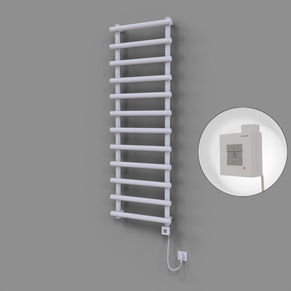 Amazon Dekoratif Elektrikli Havlupan 600x1750 Beyaz (KTX1 Termostat) 1000W Spiral Kablolu - 1