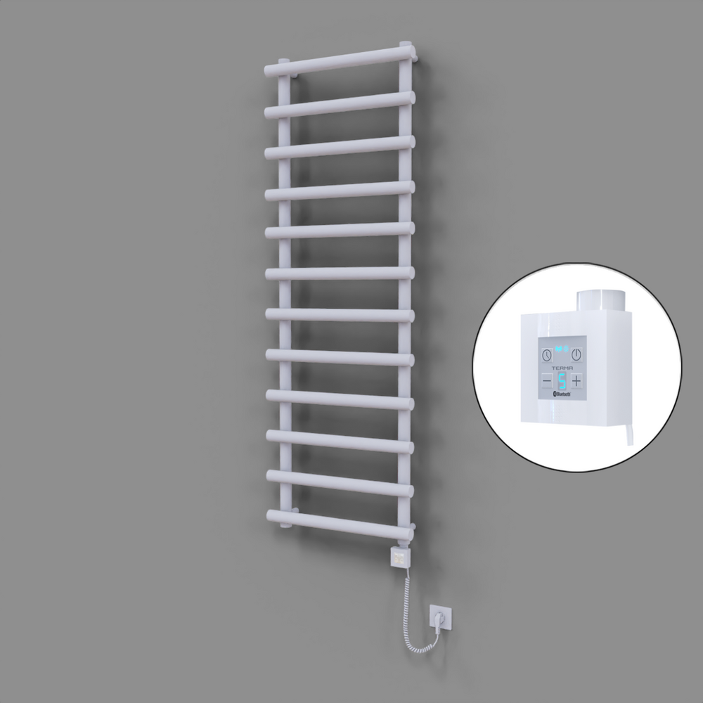 Amazon Dekoratif Elektrikli Havlupan 600x1750 Beyaz (KTX4 Termostat) 1000W Spiral Kablolu - 1