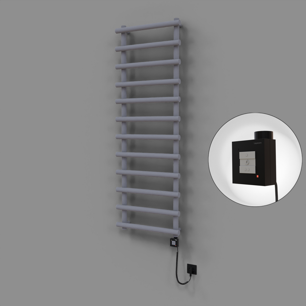 Amazon Dekoratif Elektrikli Havlupan 600x1750 Gri (KTX1 Termostat) 1000W Spiral Kablolu - 1