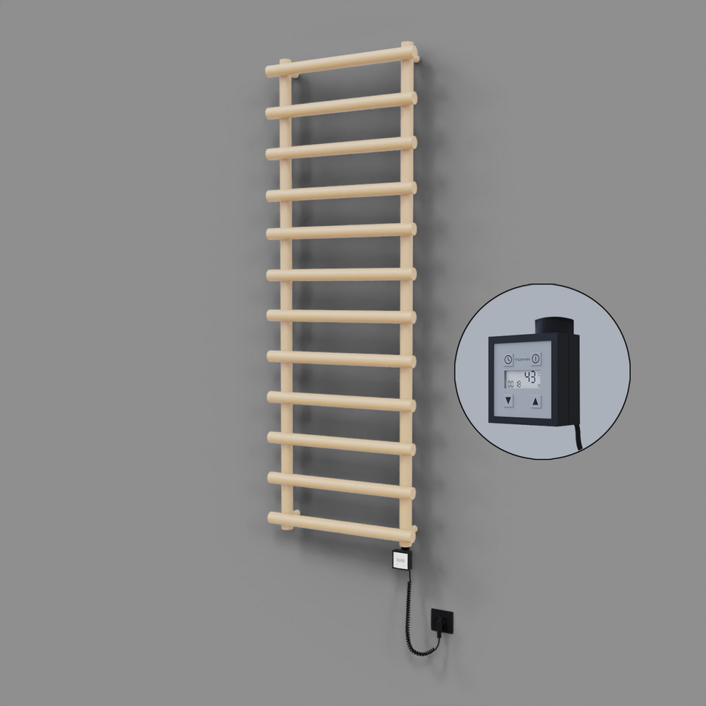 Amazon Dekoratif Elektrikli Havlupan 600x1750 Kapuçino (KTX3 Termostat) 1000W Spiral Kablolu - 1