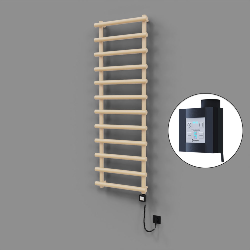 Amazon Dekoratif Elektrikli Havlupan 600x1750 Kapuçino (KTX4 Termostat) 1000W Spiral Kablolu - 1