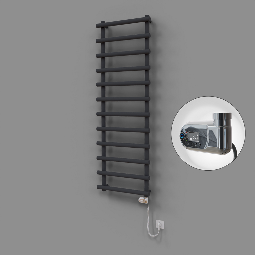 Amazon Dekoratif Elektrikli Havlupan 600x1750 Koyu Antrasit (Thesis Termostat) 900W - 1