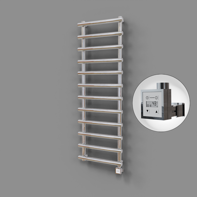 Amazon Dekoratif Elektrikli Havlupan 600x1750 Krom (KTX3 Termostat) 600W 