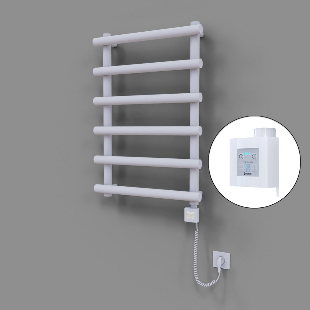 Amazon Dekoratif Elektrikli Havlupan 600x850 Beyaz (KTX4 Termostat) 300W Spiral Kablolu - 1