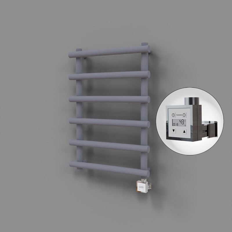 Amazon Dekoratif Elektrikli Havlupan 600x850 Gri (KTX3 Termostat) 300W 