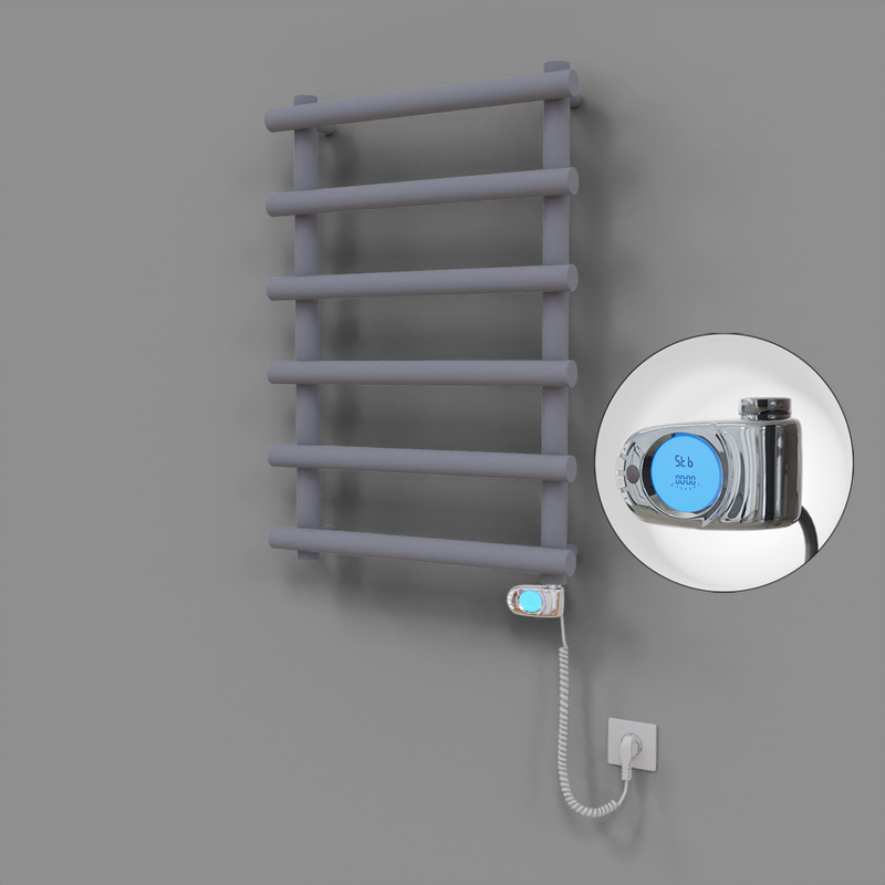 Amazon Dekoratif Elektrikli Havlupan 600x850 Gri (Musa Termostat) 300W 